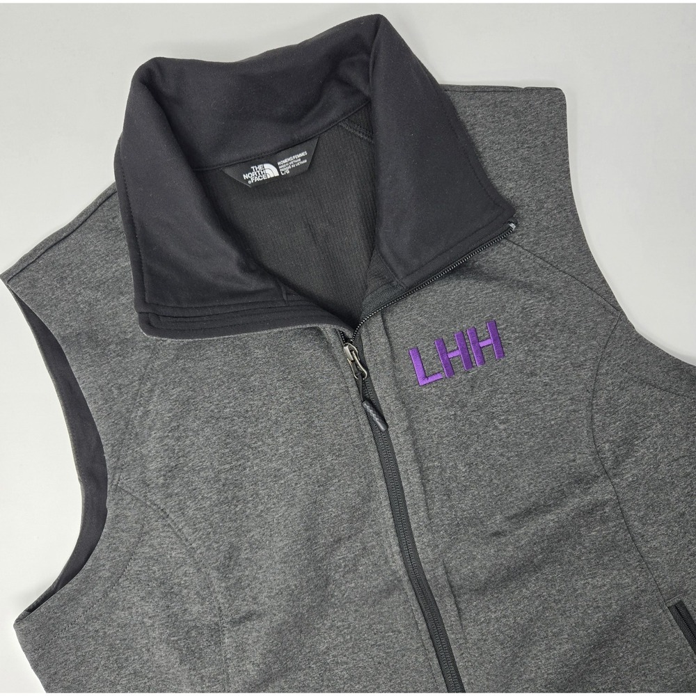 The North Face Vest Womens L Windwall Crop Gray LHH - Picture 1 of 8